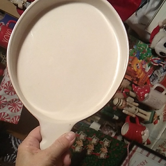 ⚜️ Frankoma Pottery Oval Baking Dish HIGH  GLOSS EGGSHELL PRISTINE PLVC - Picture 8 of 16